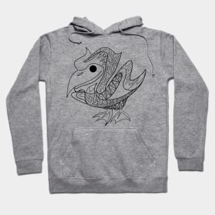 pelican bird ecopop Hoodie